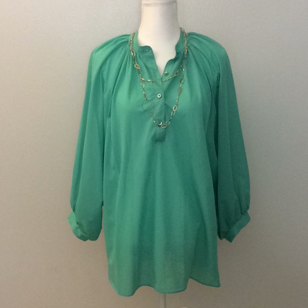 Sheer flowy top